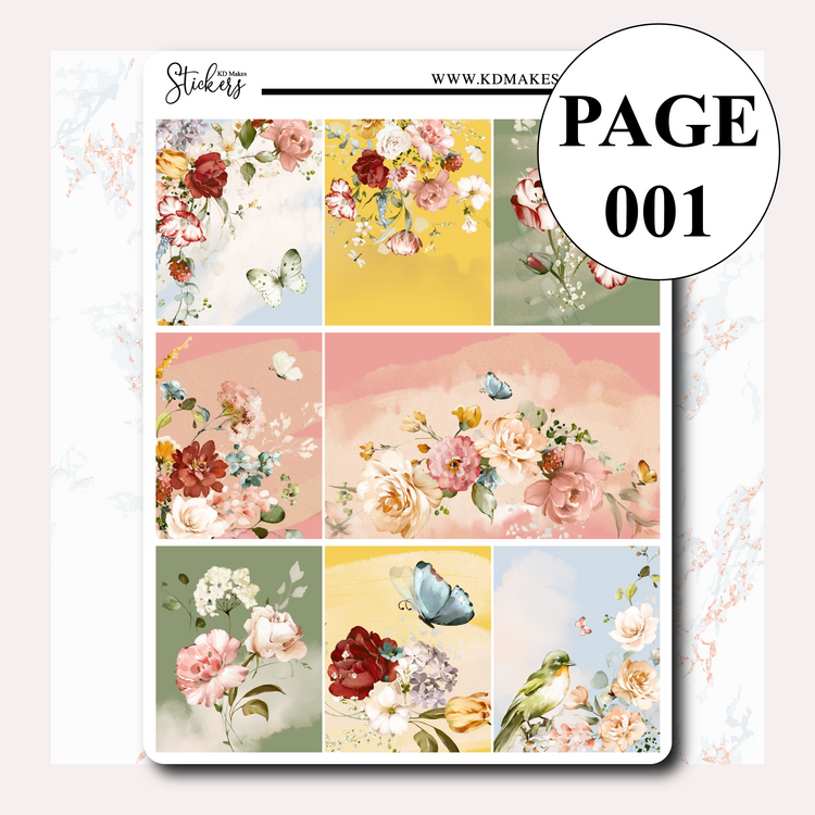C045 | SUMMER FLORALS | WEEKLY VERTICAL KIT