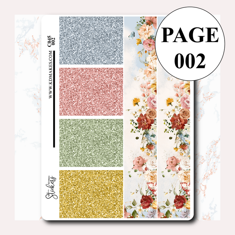C045 | SUMMER FLORALS | WEEKLY VERTICAL KIT