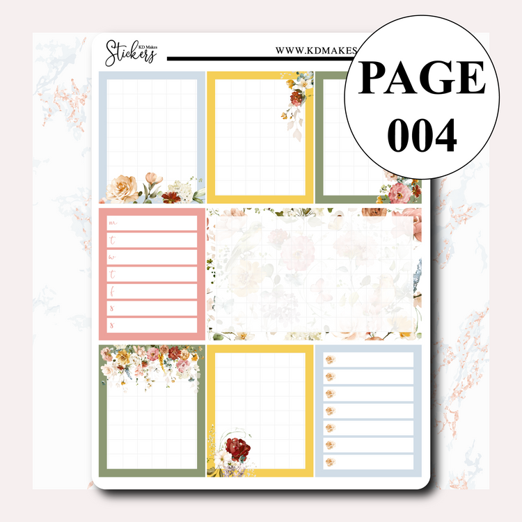 C045 | SUMMER FLORALS | WEEKLY VERTICAL KIT