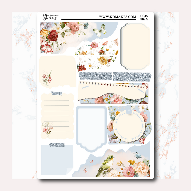 C045 | SUMMER FLORALS | FREELY JOURNALING KIT