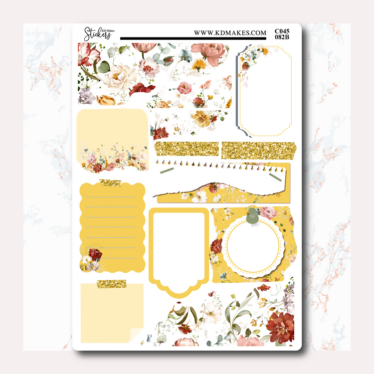 C045 | SUMMER FLORALS | FREELY JOURNALING KIT