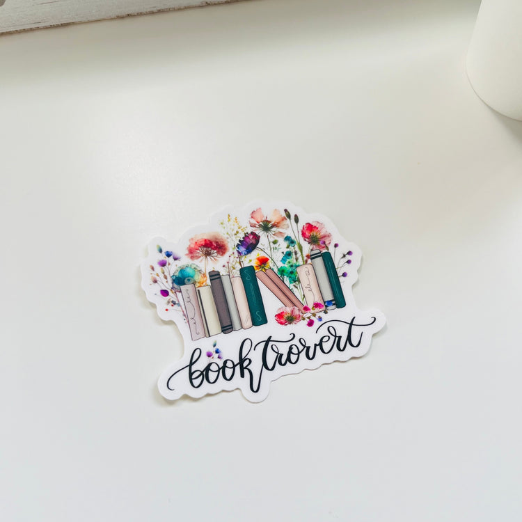 BOOKTROVERT | DIE CUT STICKER