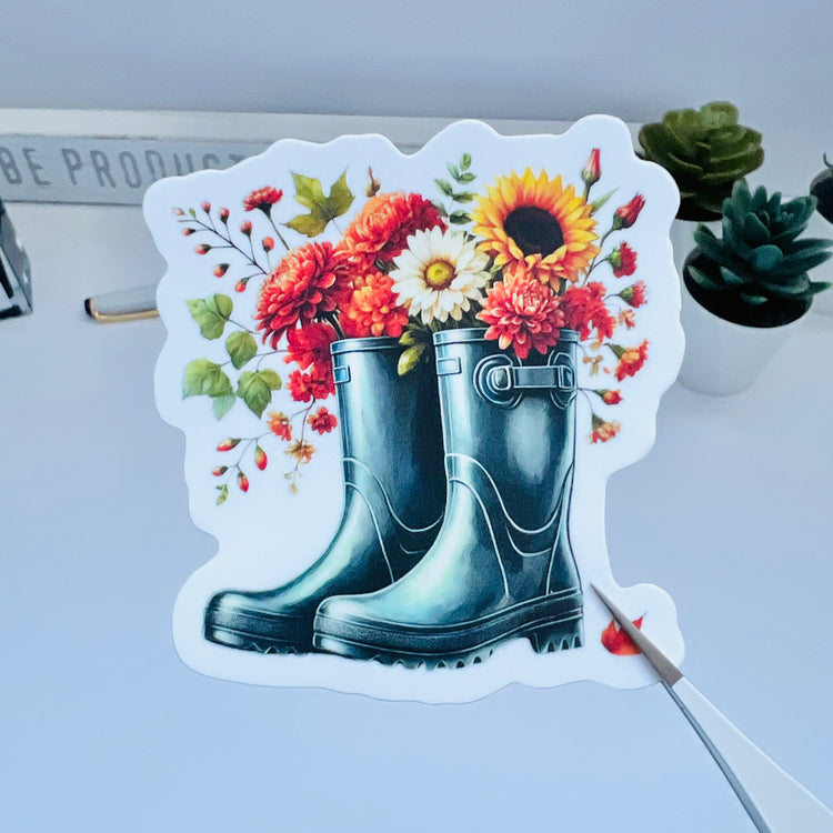 Fall Boots | Die Cut Sticker