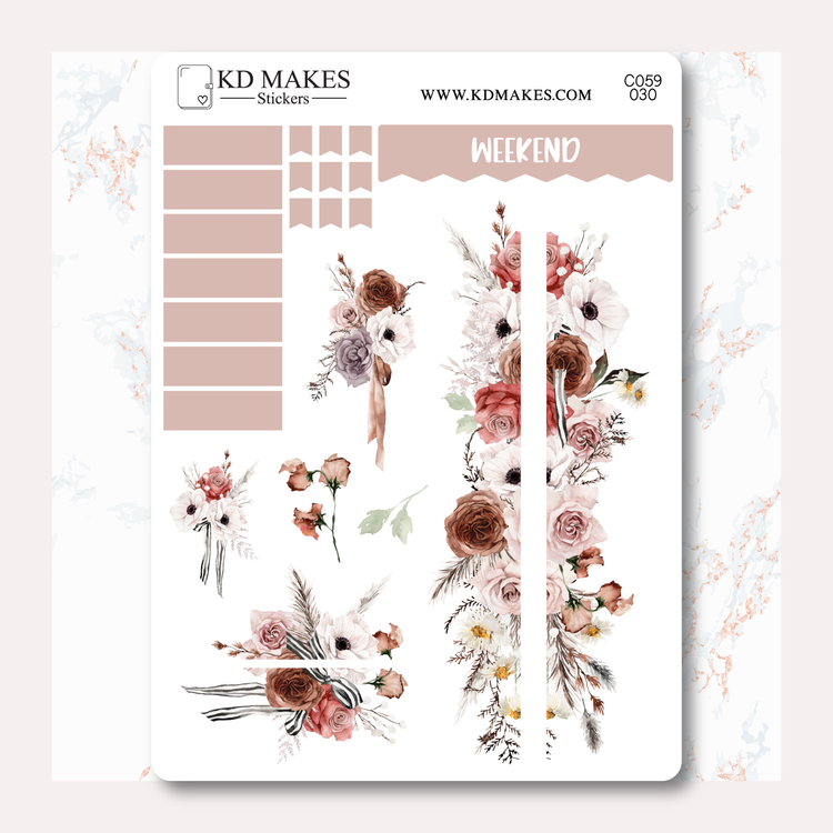 C059 | SUBTLE AUTUMN | MINIMAL A5 HOBONICHI COUSINS WEEKLY