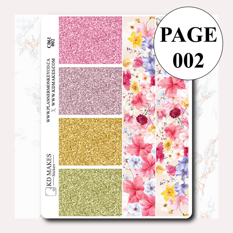 C061 | PlannerMonkeyCo SELF CARE ISN'T SELFISH COLLAB | WEEKLY VERTICAL KIT