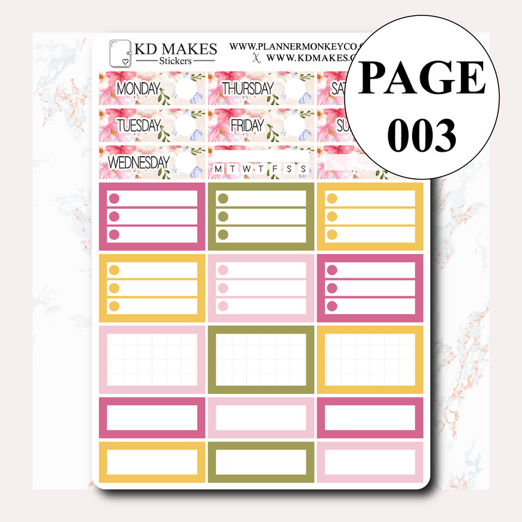 C061 | PlannerMonkeyCo SELF CARE ISN'T SELFISH COLLAB | WEEKLY VERTICAL KIT