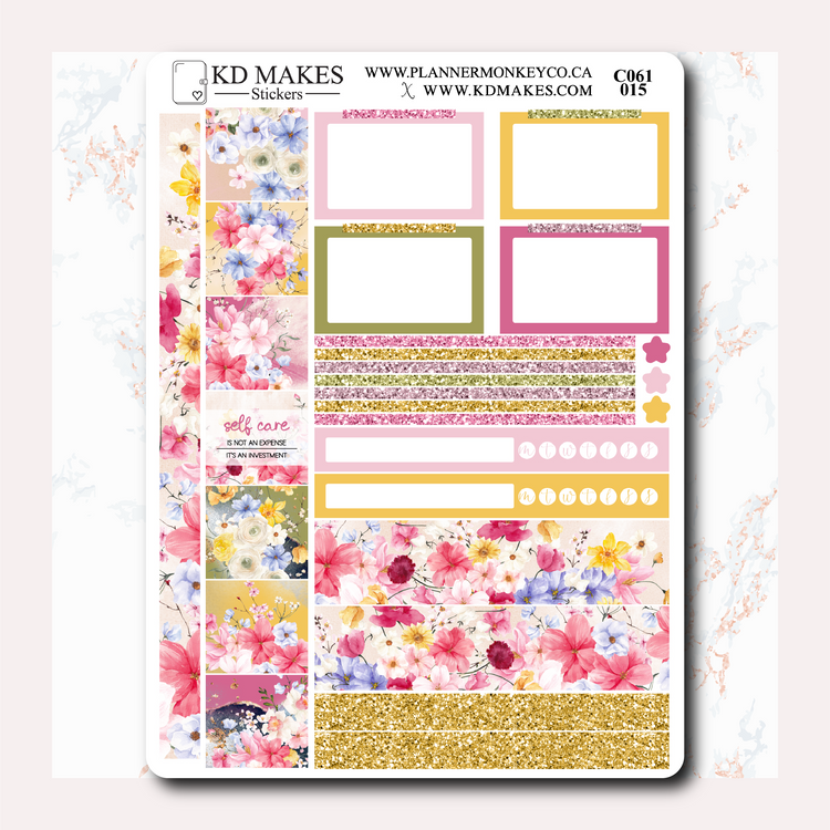 C061 | PlannerMonkeyCo SELF CARE ISN'T SELFISH COLLAB | HOBONICHI WEEKS WEEKLY KIT