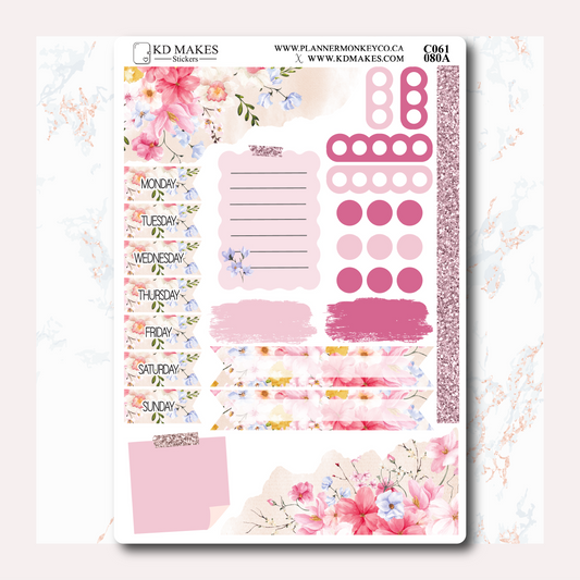 C061 | PLANNERMONKEYCO SELF CARE ISN'T SELFISH COLLAB - JOURNALING KIT WITH DATE COVERS