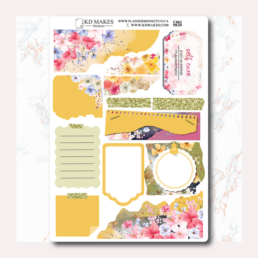 C061 | PLANNERMONKEYCO SELF CARE ISN'T SELFISH COLLAB - FREELY JOURNALING KIT