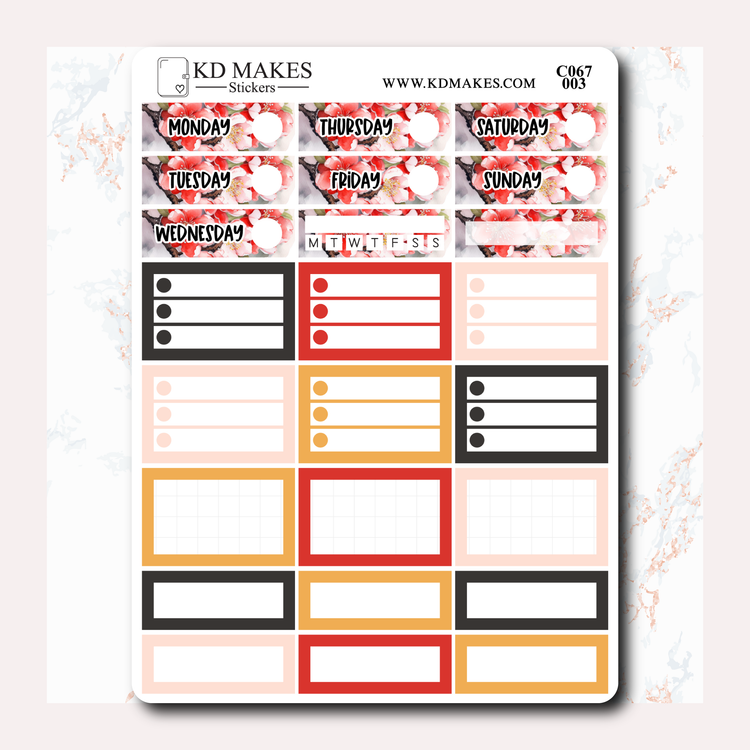 Lunar New Years - C067 - WEEKLY VERTICAL KIT