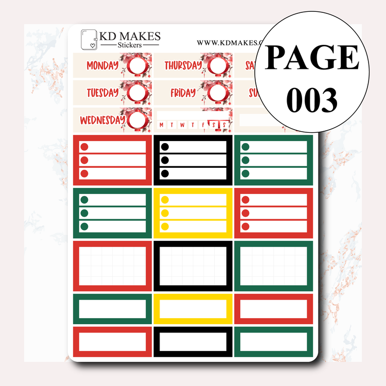 Lunar New Years - C068 - WEEKLY VERTICAL KIT