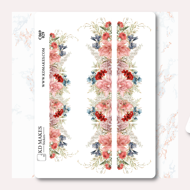 C069 | WATERCOLOUR FLOWERS | A PlannerMonkeyCo COLLAB | Deco Bundle