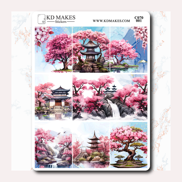 C070 | Cherry Blossom | Weekly Vertical Kit