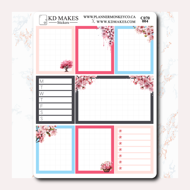 C070 | Cherry Blossom | Weekly Vertical Kit