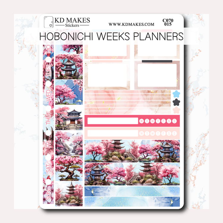 C070 | CHERRY BLOSSOM |  HOBONICHI WEEKS WEEKLY KIT