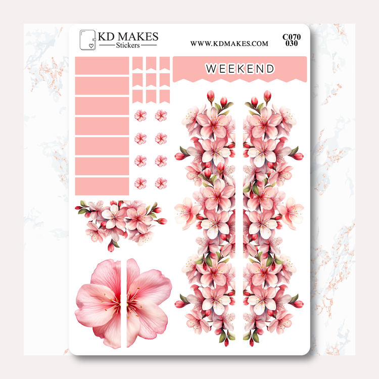C070 | CHERRY BLOSSOM |  MINIMAL A5 HOBONICHI COUSINS WEEKLY