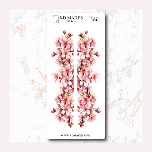 C070 | CHERRY BLOSSOM | A5 Bottom Page Deco