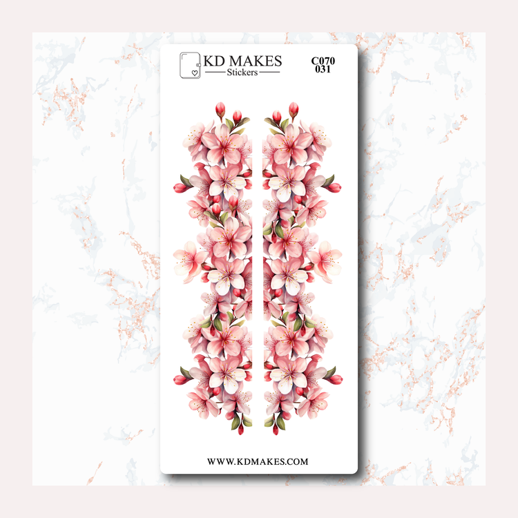 C070 | CHERRY BLOSSOM |  A5 Bottom Page Deco