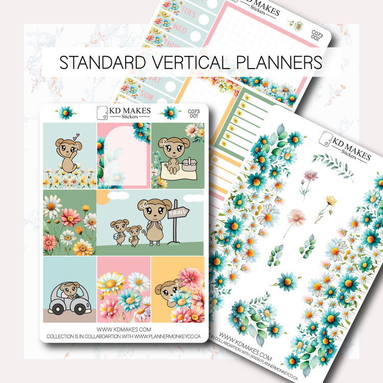 C073 | COLOURFUL DAISIES | A PMC COLLAB | WEEKLY VERTICAL KIT