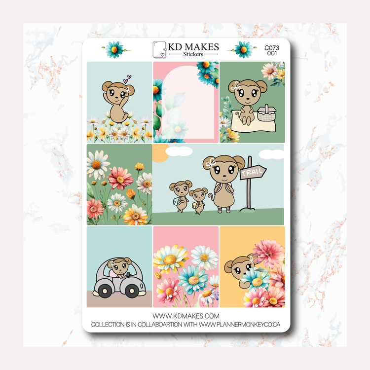 C073 | COLOURFUL DAISIES | A PMC COLLAB | WEEKLY VERTICAL KIT