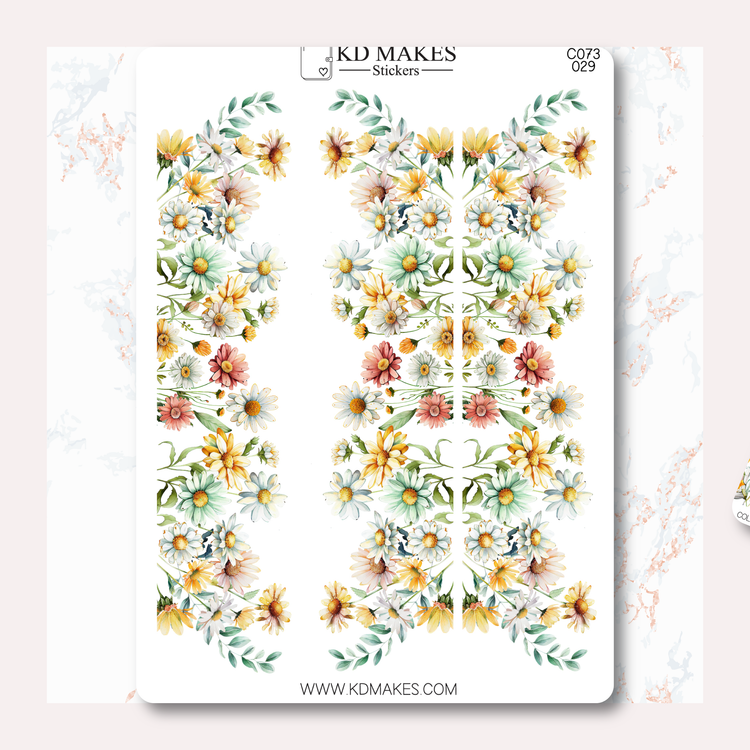 C073 | COLOURFUL DAISIES | A PMC COLLAB | Deco Bundle