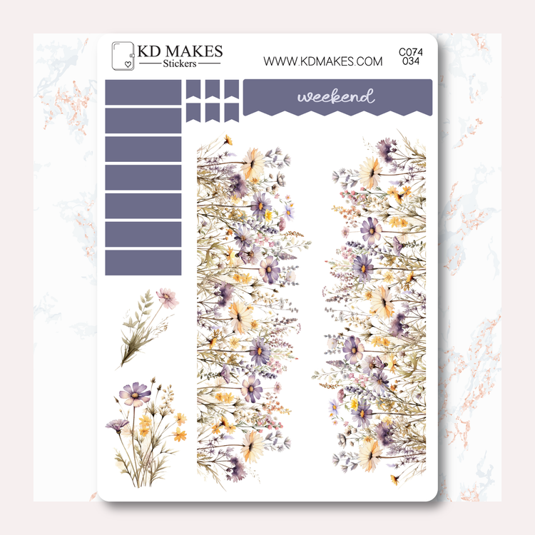 C074 | WILDFLOWERS | MINIMAL A5 HOBONICHI COUSINS WEEKLY