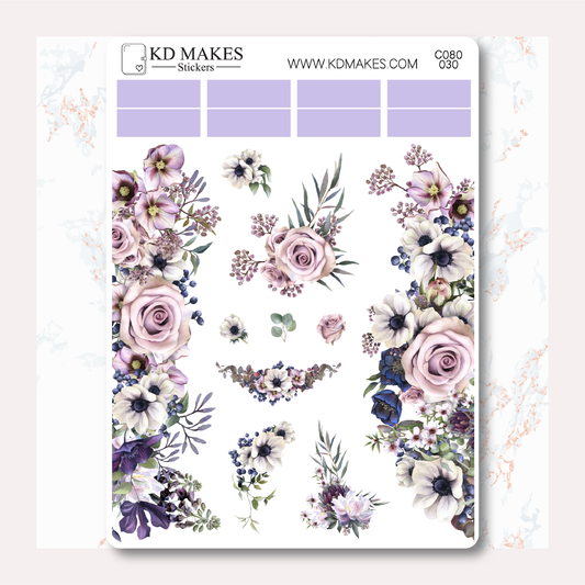 C080 | FLORALS | MINIMAL A5 HOBONICHI COUSINS WEEKLY