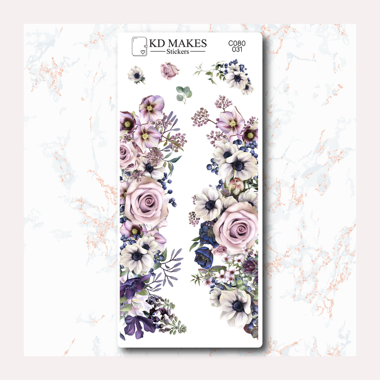 C080 | FLORALS | A5 Bottom Page Deco