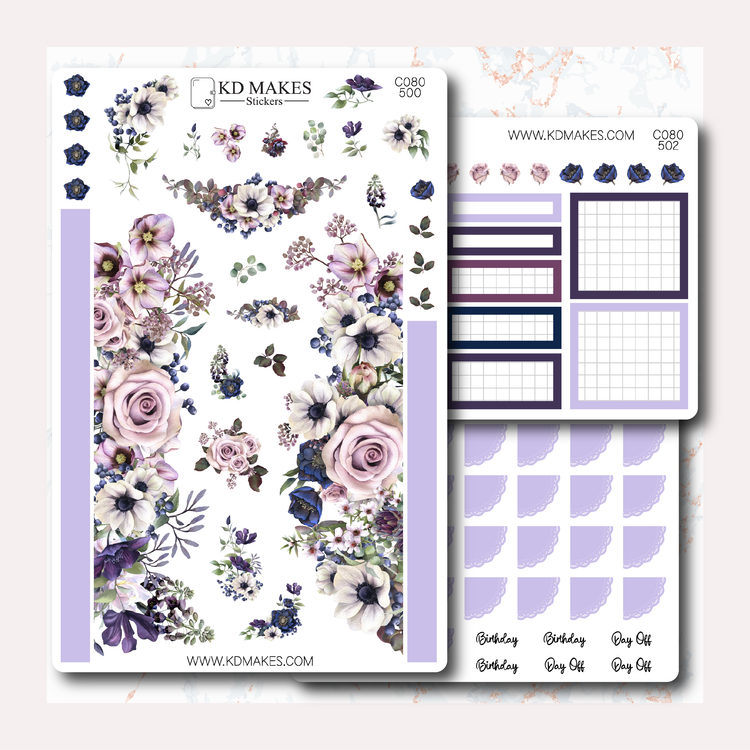 C080 | FLORALS | A5 HOBONICHI COUSINS MONTHLY