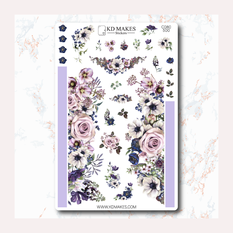 C080 | FLORALS | A5 HOBONICHI COUSINS MONTHLY