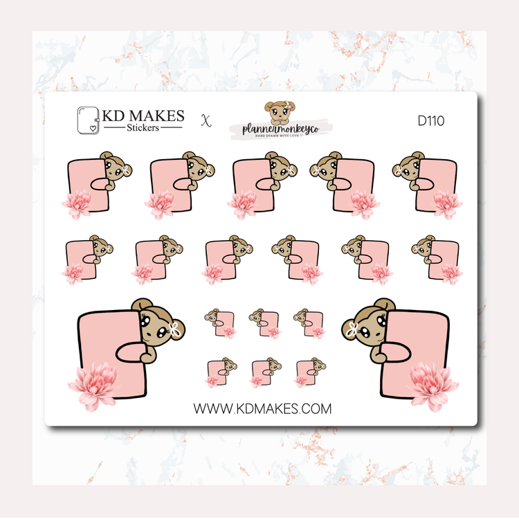 C069 | WATERCOLOUR FLOWERS- PLANNER DOODLE & MACY | A PlannerMonkeyCo COLLAB