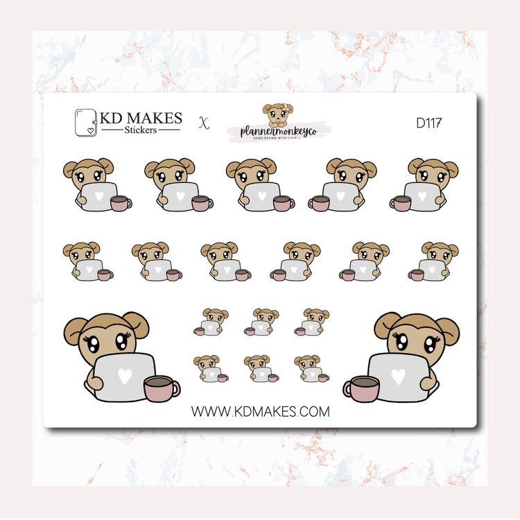 C069 | WATERCOLOUR FLOWERS- MACY WORKING | A PlannerMonkeyCo COLLAB