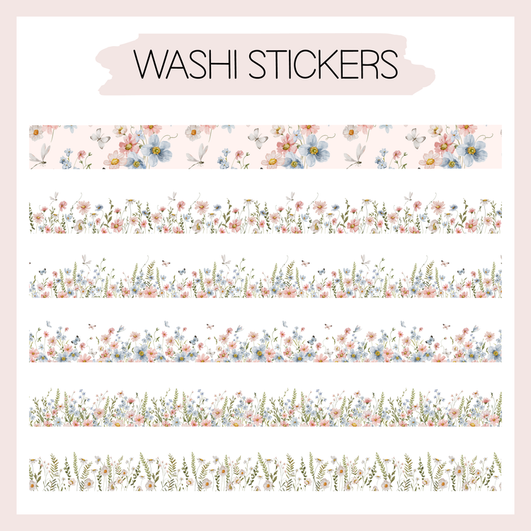 C106 | Washi Stickers | A PLANNERMONKEYCO (PMC) X KDM COLLAB
