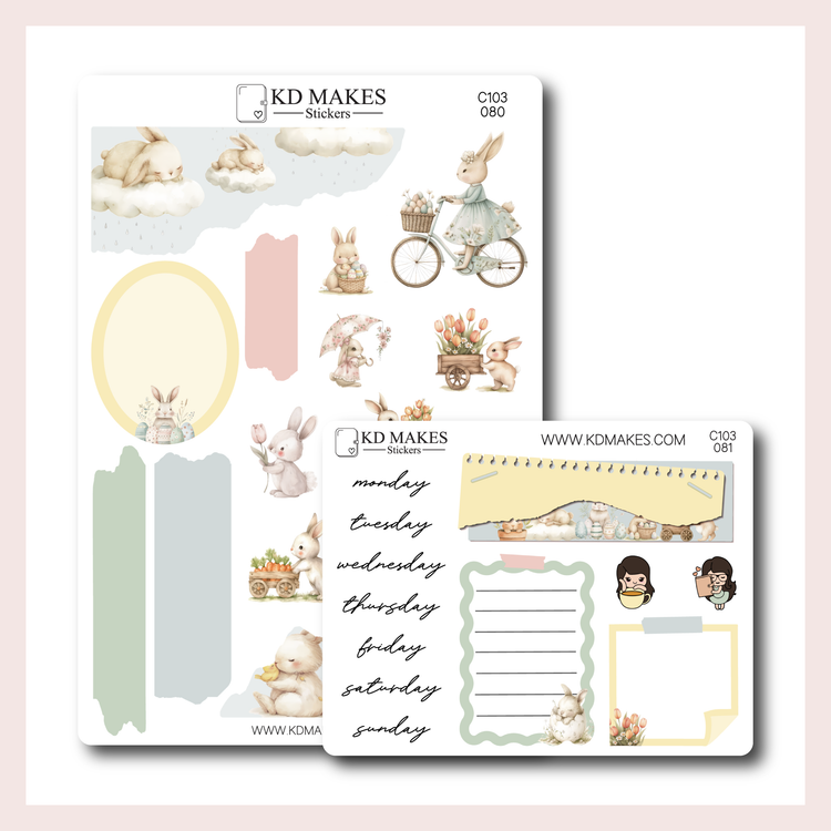 C103 | EASTER BUNNIES | JOURNAL KIT