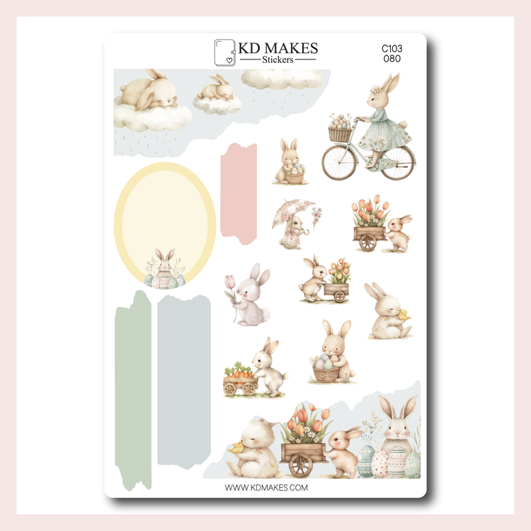 C103 | EASTER BUNNIES | JOURNAL KIT