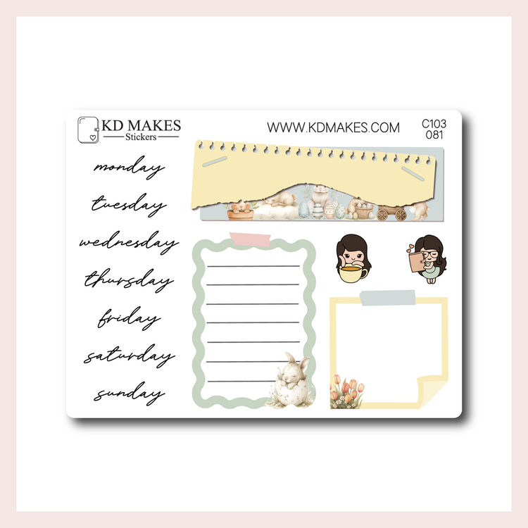 C103 | EASTER BUNNIES | JOURNAL KIT