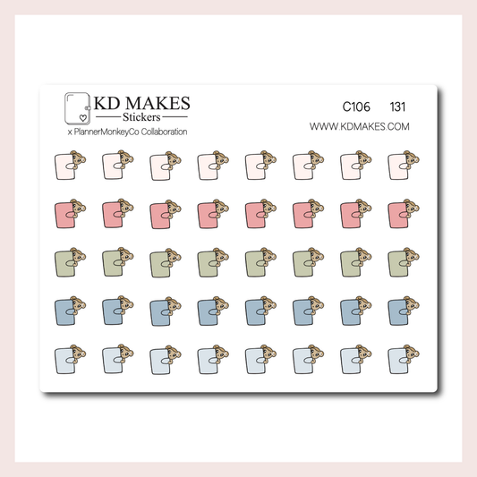 C106 | Mini Planner Macy Icons | A PLANNERMONKEYCO (PMC) X KDM COLLAB