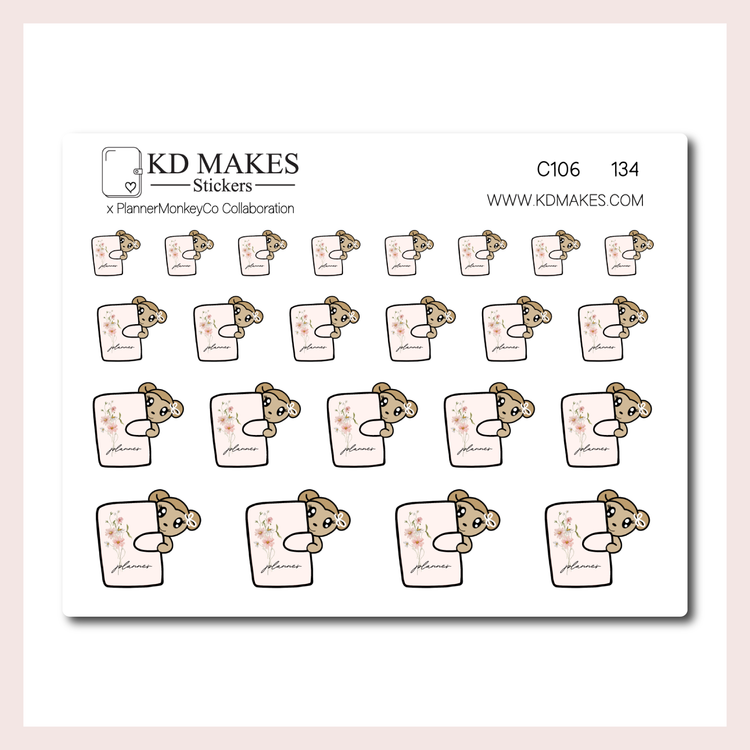 C106 | Planner Macy Icons | A PLANNERMONKEYCO (PMC) X KDM COLLAB