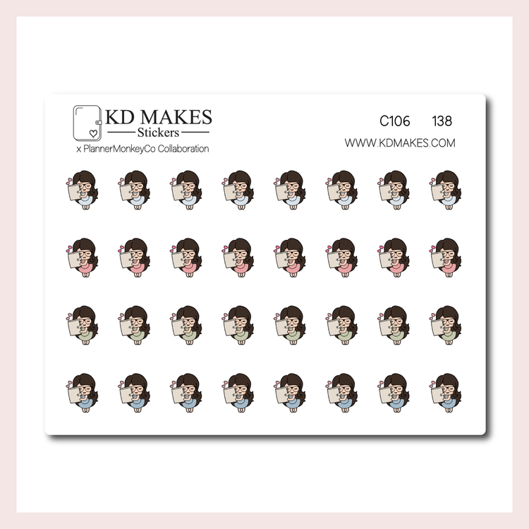C106 | Mini Planner Pearl Icons | A PLANNERMONKEYCO (PMC) X KDM COLLAB