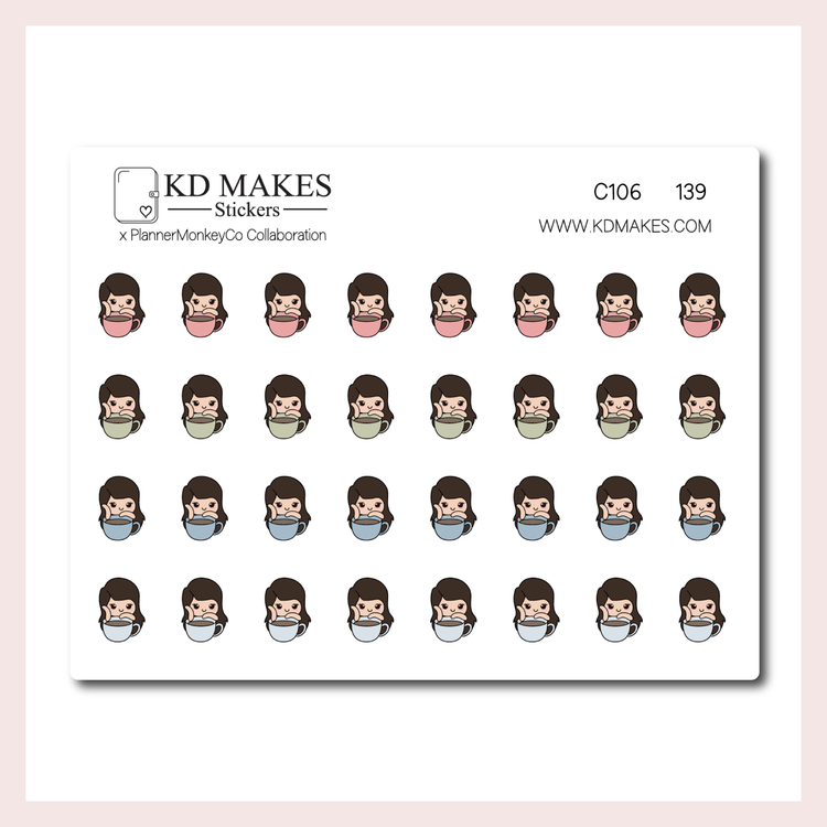 C106 | Coffee Pearl Icons | A PLANNERMONKEYCO (PMC) X KDM COLLAB