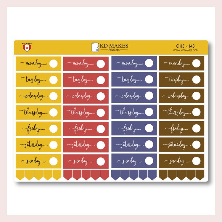 C113 | Standard Vertical - Date Cover - Sophia Font