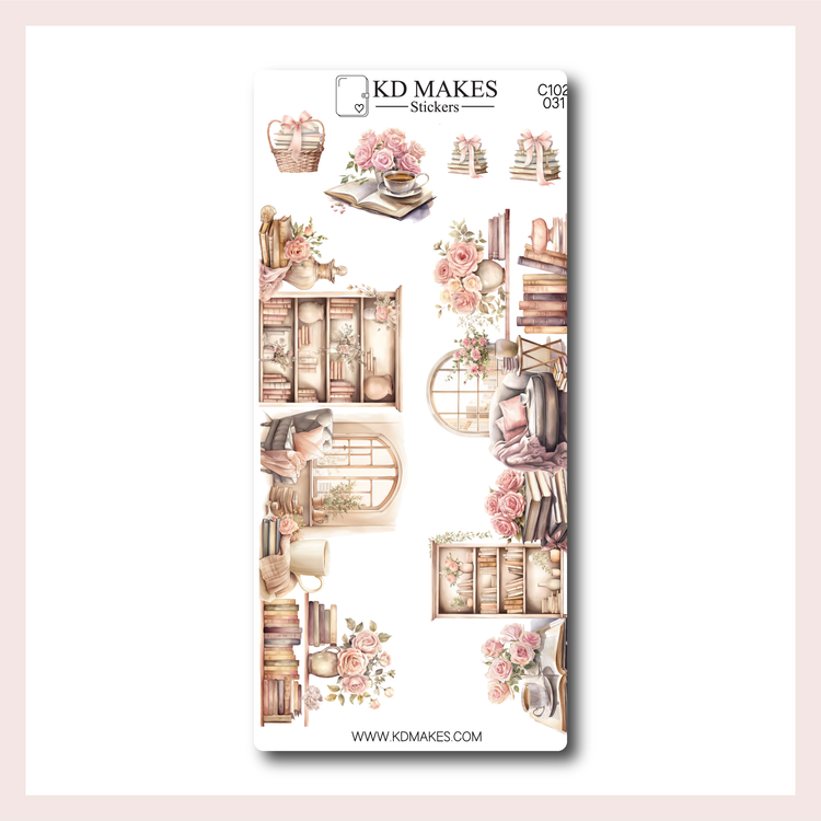 C102 | A5 Bottom Page Deco | BOOK / BOOKISH