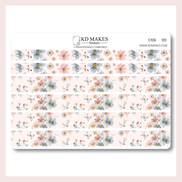C106 | Washi Stickers | A PLANNERMONKEYCO (PMC) X KDM COLLAB