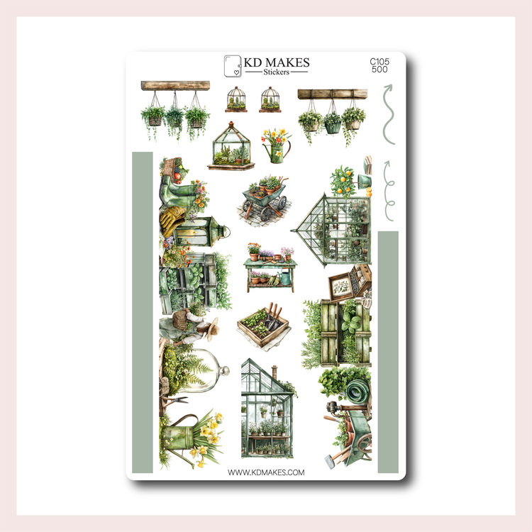 C105 | A5 HOBONICHI COUSINS MONTHLY | Garden