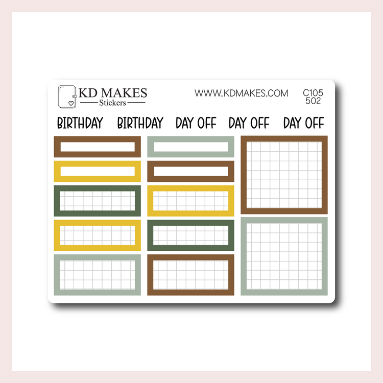 C105 | A5 HOBONICHI COUSINS MONTHLY | Garden