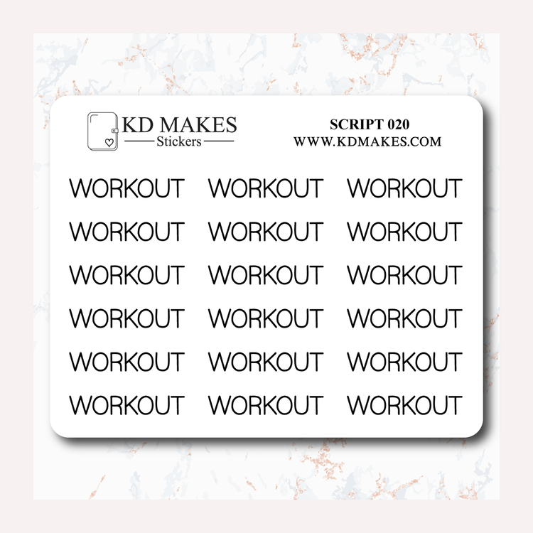 WORKOUT - SCRIPT 020