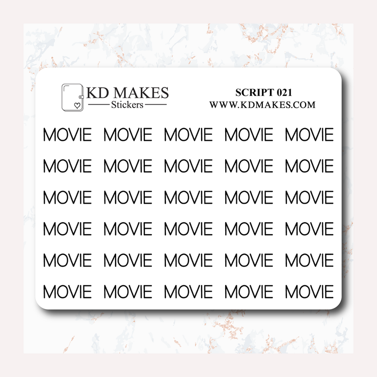MOVIE - SCRIPT 021