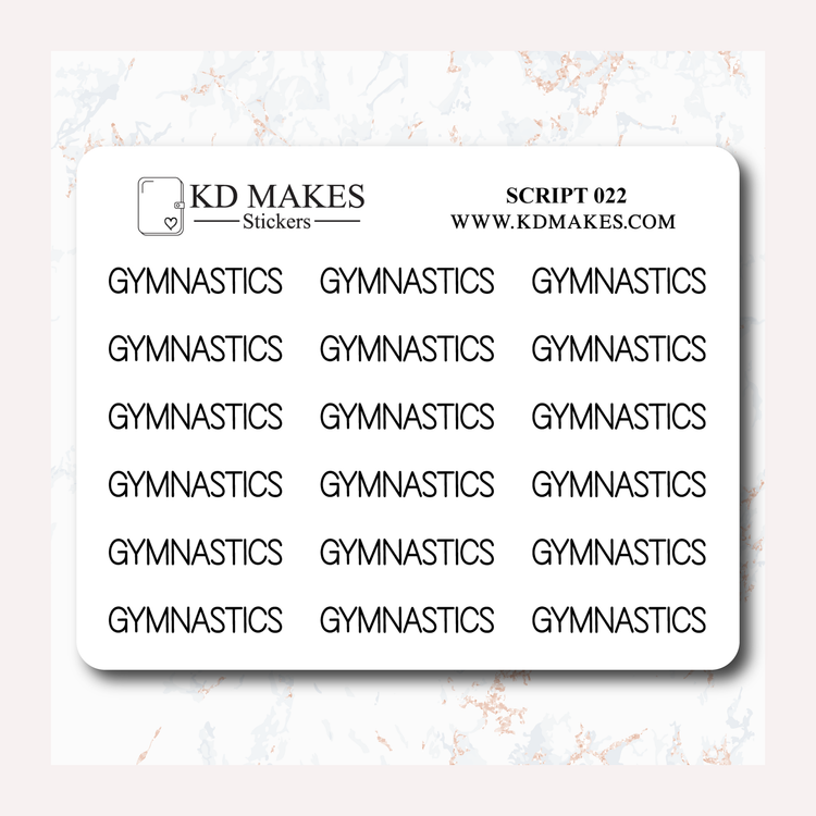 GYMNASTICS - SCRIPT 022