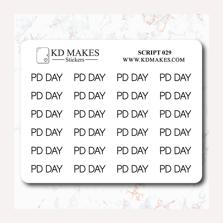 PD DAY - SCRIPT 029