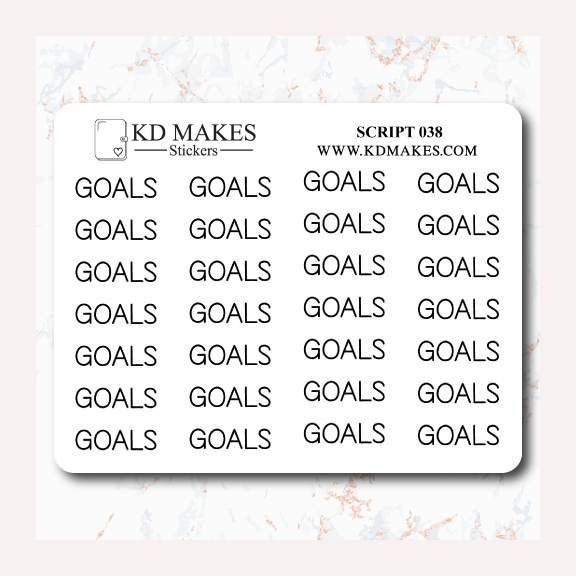 GOALS - SCRIPT 038